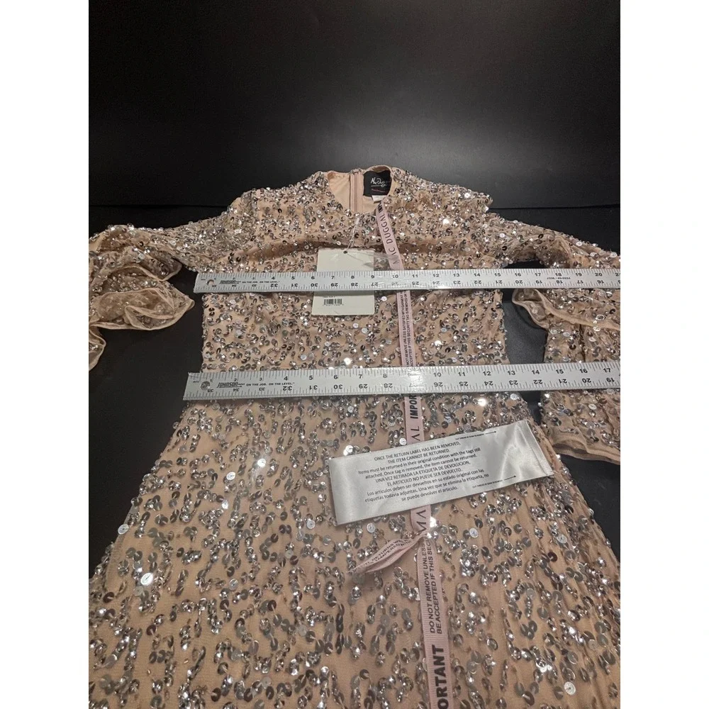 Mac Duggal sequined midi